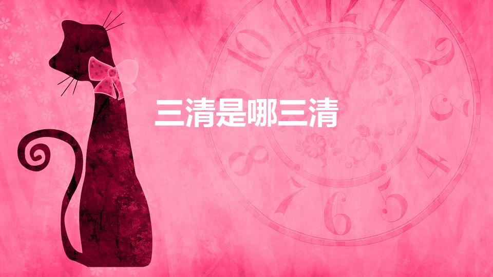 三清是哪三清（三清指的是哪三清）
