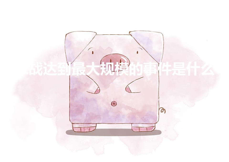 二战达到最大规模的事件是什么（二战哪次战役的规模最大）