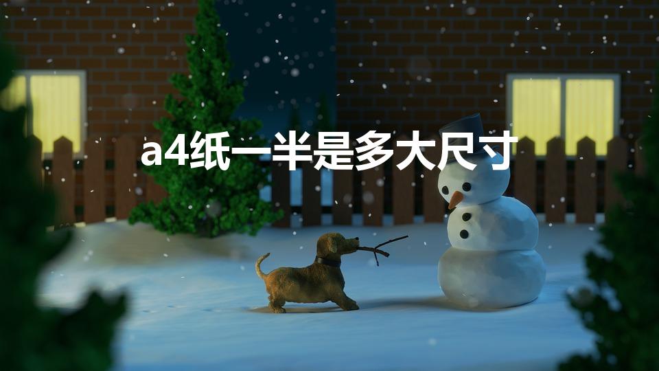 a4纸一半是多大尺寸（A4纸一半 尺寸是多少）
