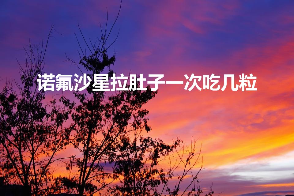 诺氟沙星拉肚子一次吃几粒（诺氟沙星胶囊一次喝几粒）