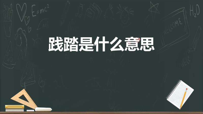 践踏是什么意思（践踏字典里的意思是什么 践踏词语解释）