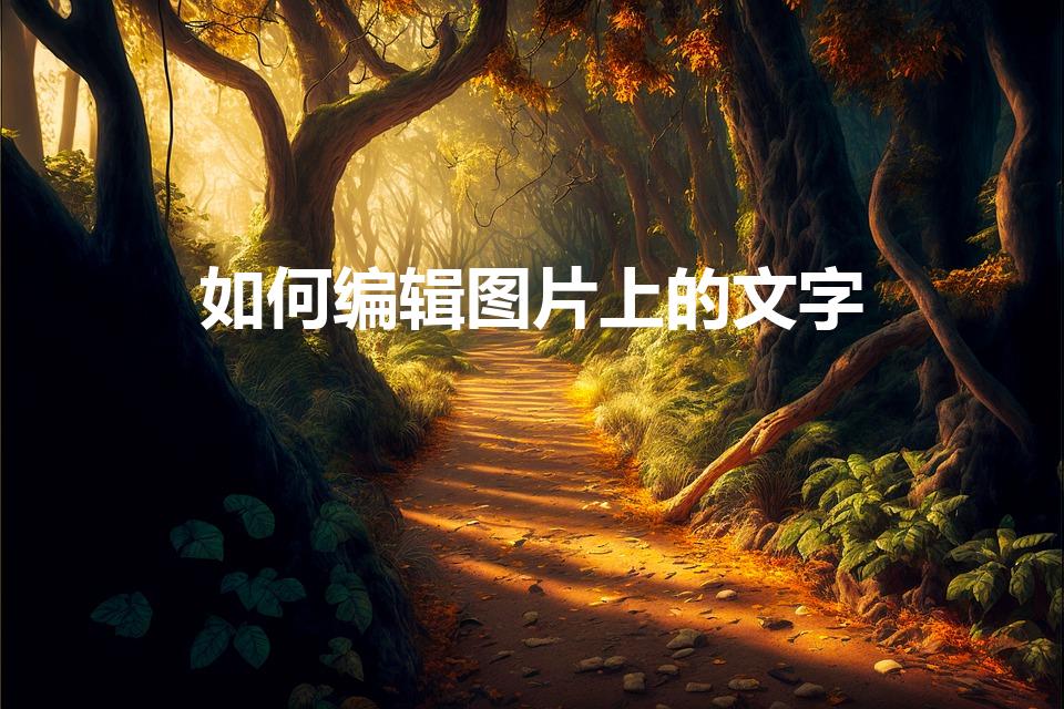 如何编辑图片上的文字（如何在照片上编辑文字）