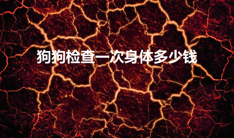 狗狗检查一次身体多少钱（给狗狗体检需要多少钱）