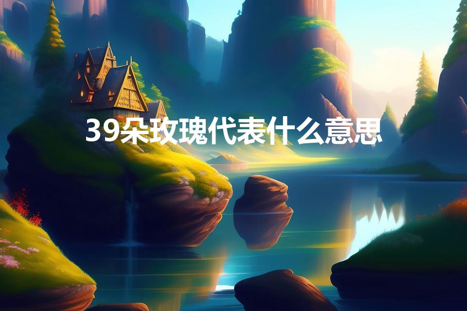 39朵玫瑰代表什么意思（请问39朵玫瑰代表什么意思谢谢）