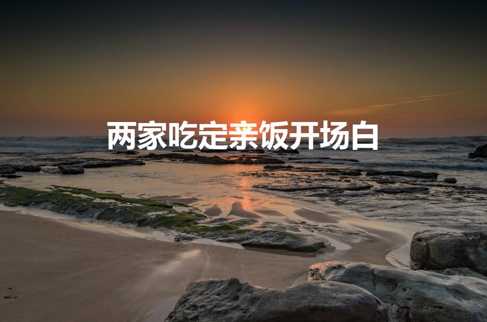 两家吃定亲饭开场白