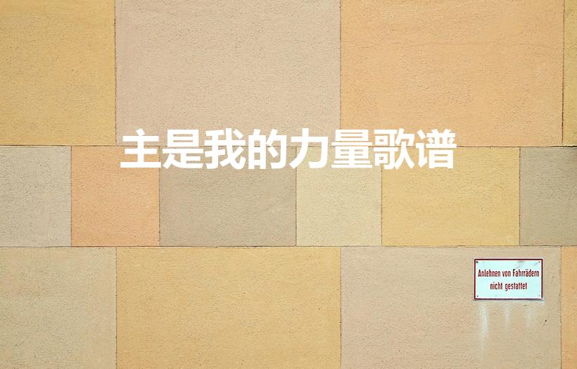 主是我的力量歌谱（常常喜乐歌词歌谱）