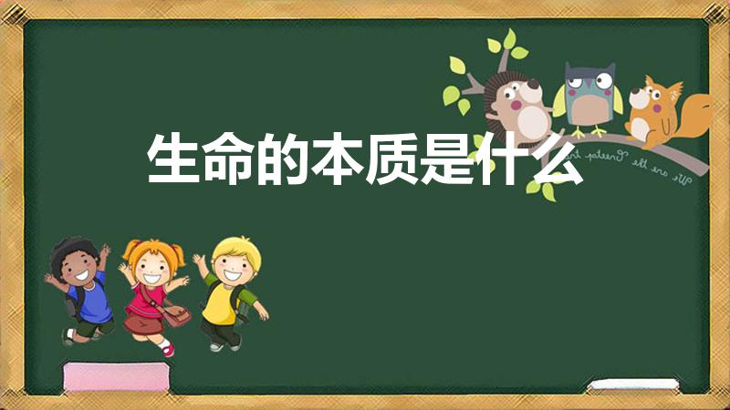 生命的本质是什么（什么是生命的本质）
