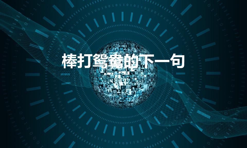 棒打鸳鸯的下一句（“棒打鸳鸯”的歇后语是什么）