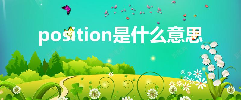 position是什么意思（position意思）