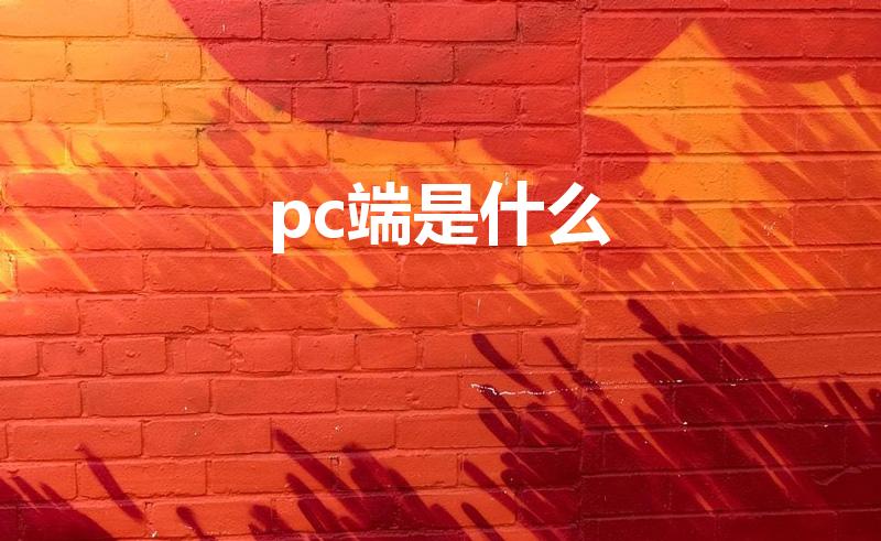 pc端是什么（pc端是什么意思）