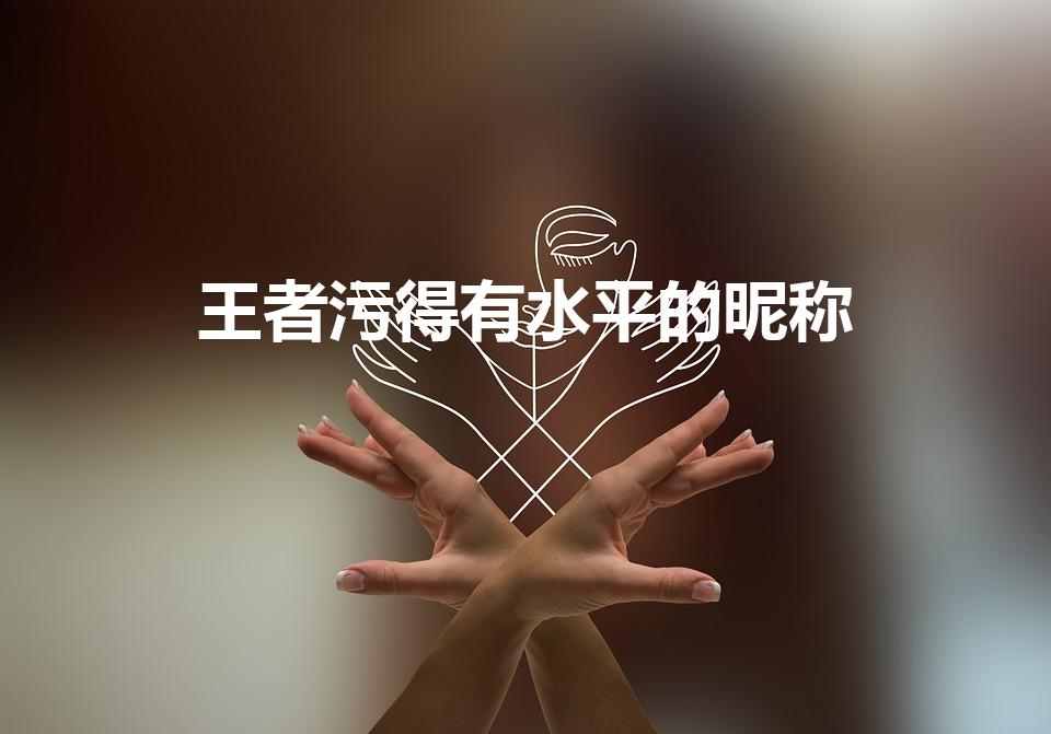 王者污得有水平的昵称（王者荣耀最污的ID）