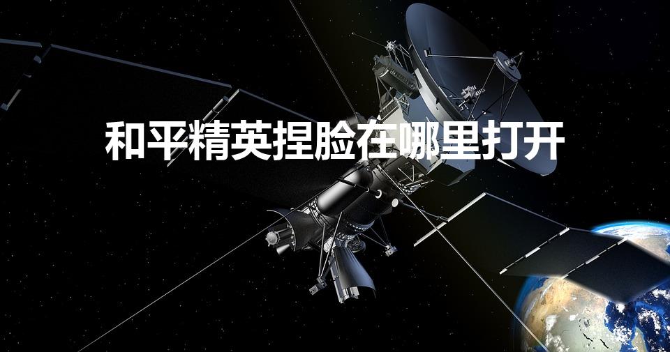 和平精英捏脸在哪里打开（和平精英手游怎么捏脸）