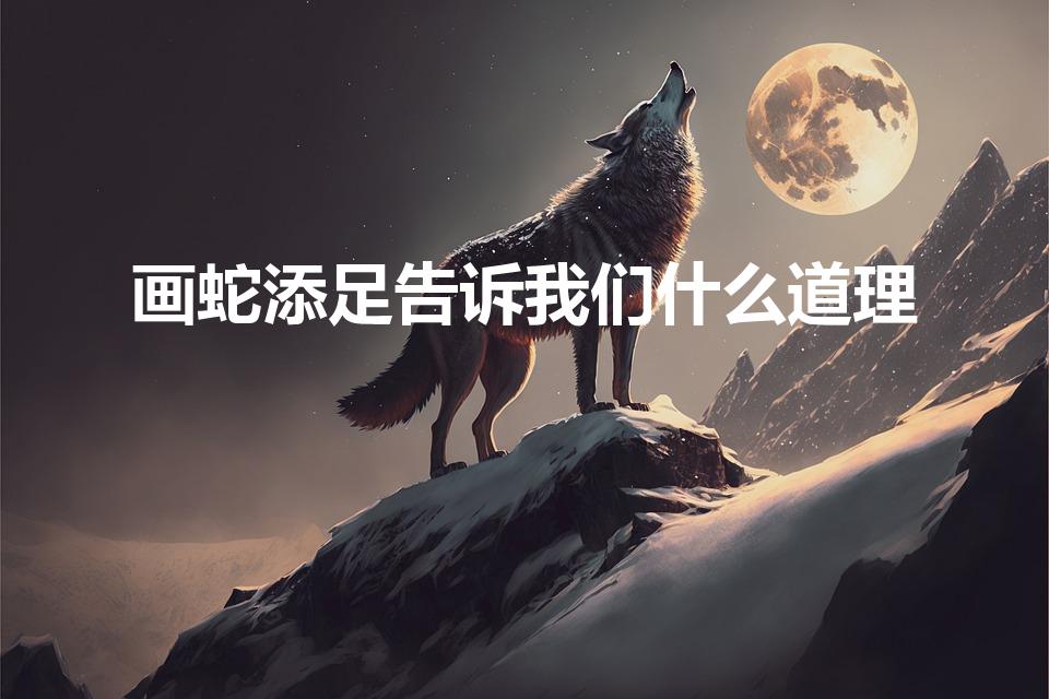 画蛇添足告诉我们什么道理（画蛇添足给我们揭示了什么道理）