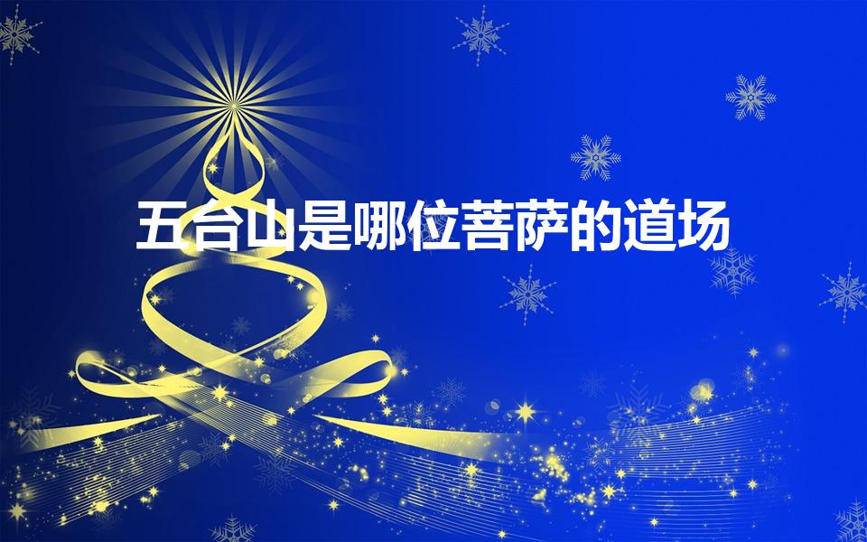 五台山是哪位菩萨的道场（五台山是哪个菩萨道场）