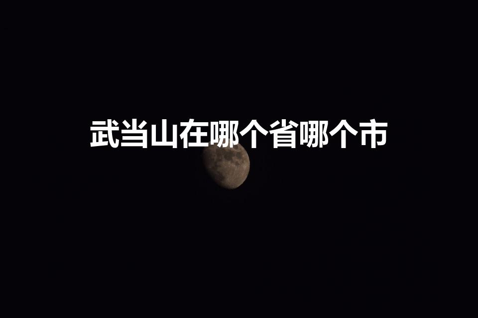 武当山在哪个省哪个市（武当山在哪个省哪个市哪个县）