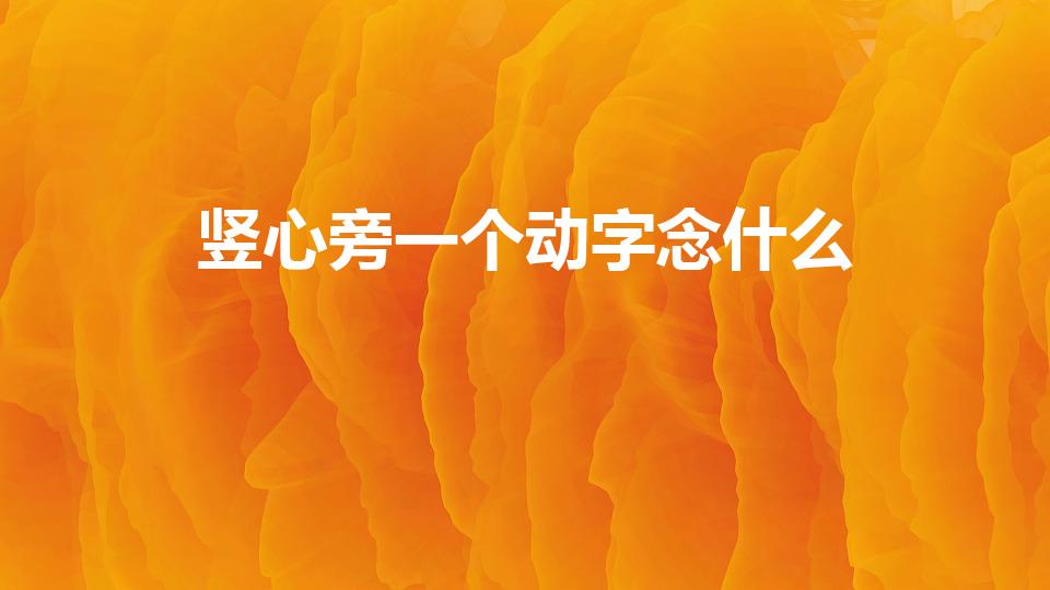 竖心旁一个动字念什么（竖心旁加一个动是什么字）