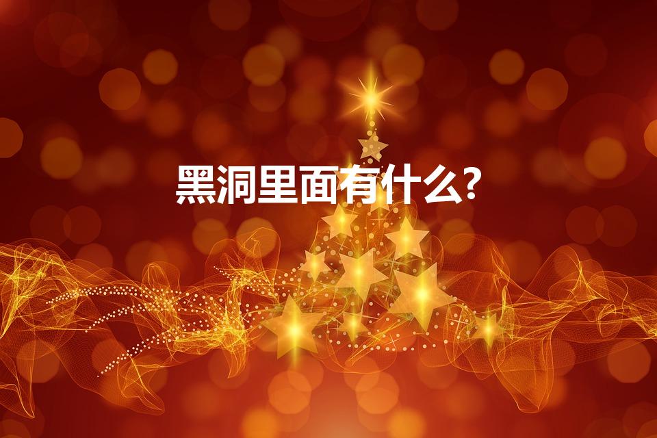 黑洞里面有什么?（黑洞里面究竟是什么）