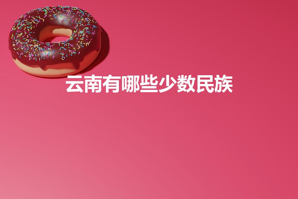 云南有哪些少数民族（云南有哪26个少数民族）