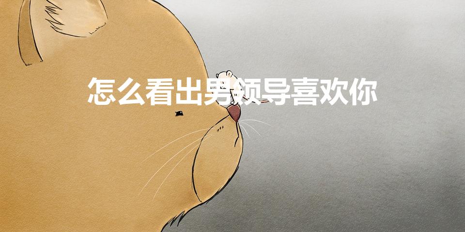 怎么看出男领导喜欢你（男领导喜欢你的5种表现）
