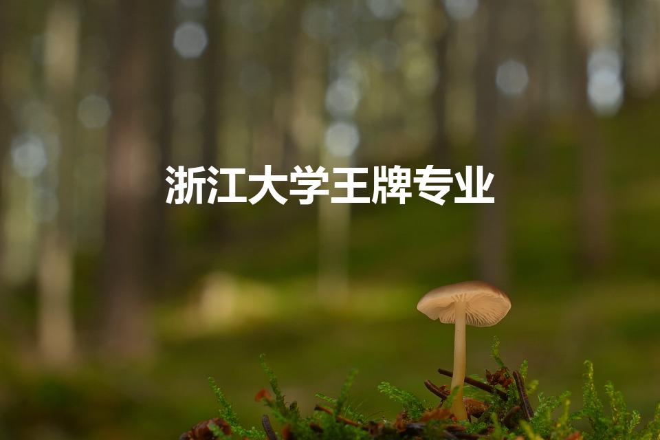 浙江大学王牌专业（浙大的王牌专业有哪些）