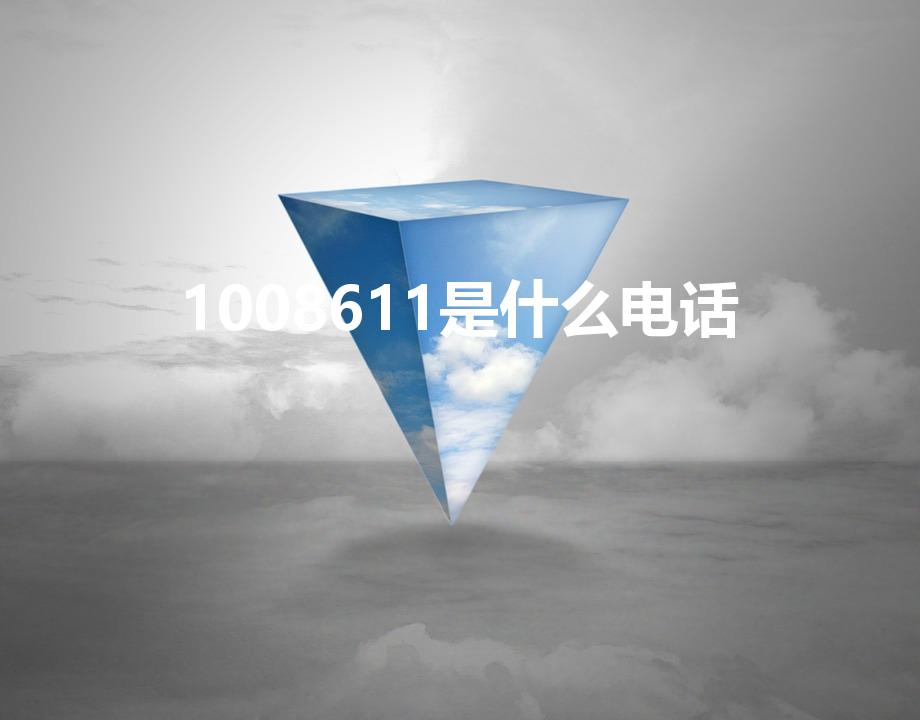 1008611是什么电话（1001611是什么电话）