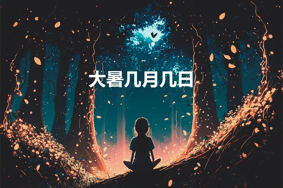 大暑几月几日（大暑是什么时候）