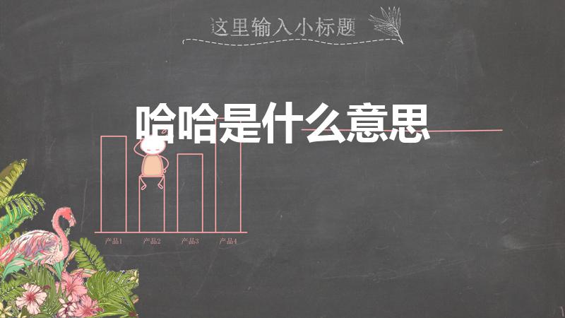 哈哈是什么意思（哈哈是什么意思啊）