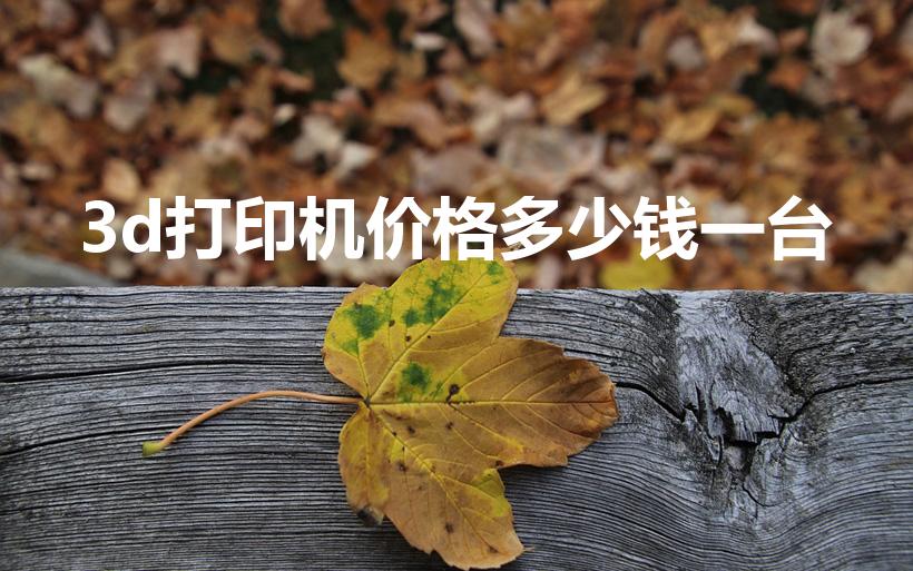 3d打印机价格多少钱一台（3d打印机多少钱一台）