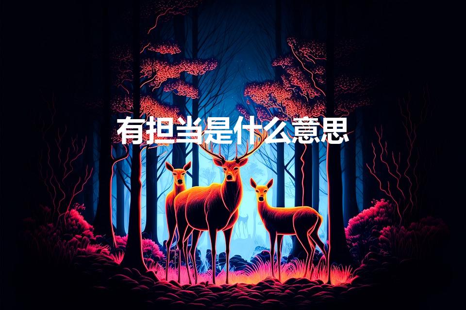 有担当是什么意思（什么叫做有担当）