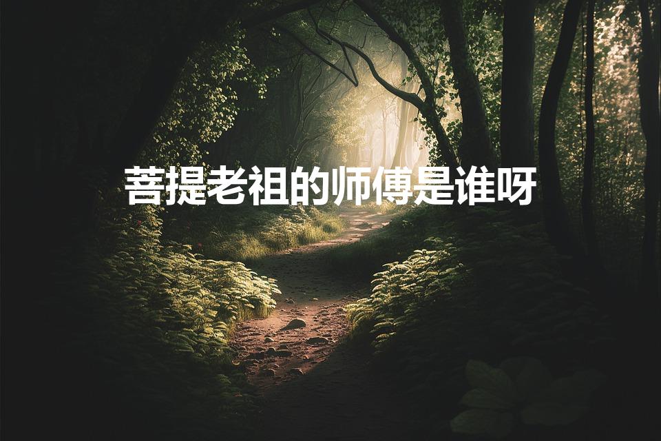 菩提老祖的师傅是谁呀（菩提祖师的师傅是谁）