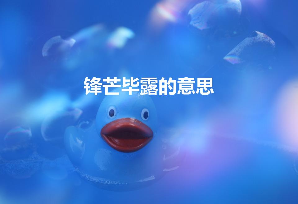 锋芒毕露的意思（锋芒毕露是什么意思）