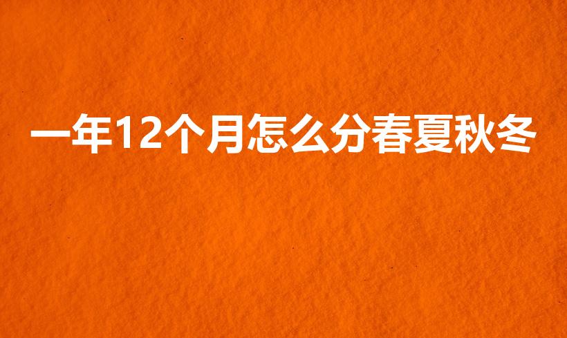 一年12个月怎么分春夏秋冬（12个月怎么分春夏秋冬）