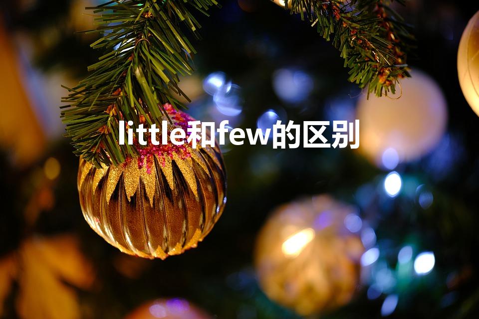little和few的区别（few和little的区别）
