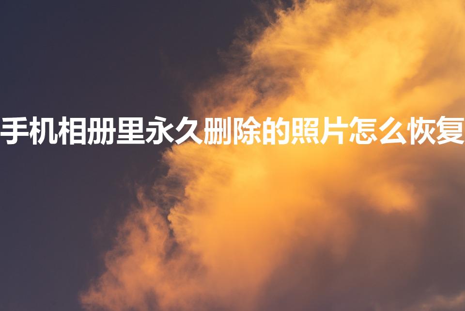 手机相册里永久删除的照片怎么恢复