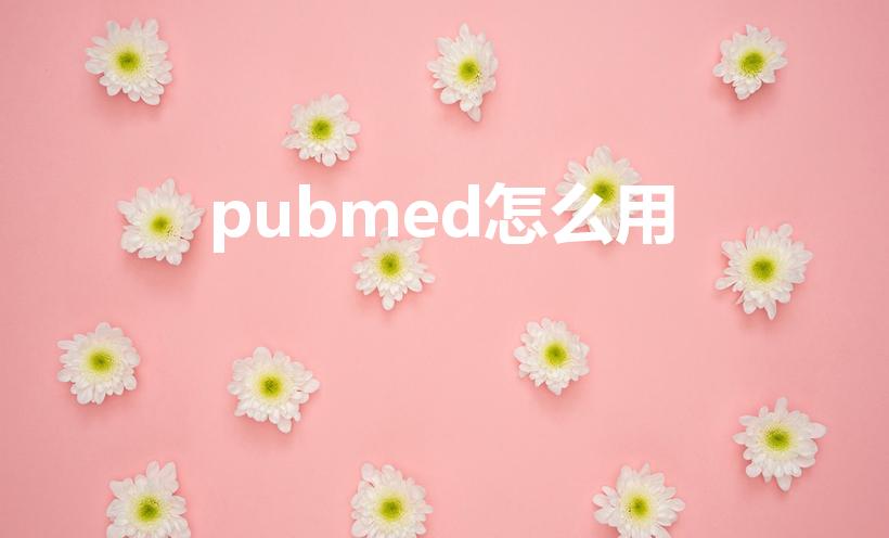 pubmed怎么用（怎么使用pubmed数据库）