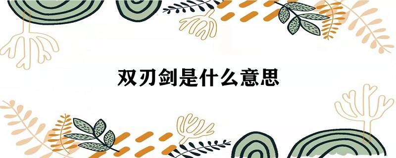 双刃剑是什么意思（双刃剑的含义解析）