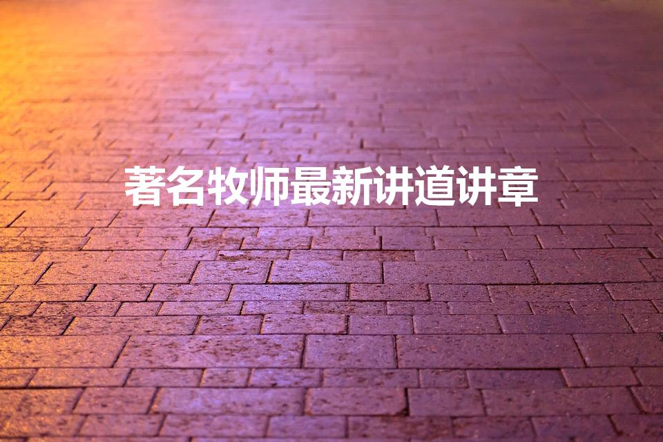 著名牧师最新讲道讲章（岂可空手见主面讲章有哪些）