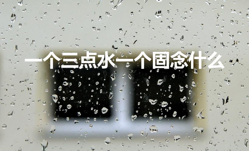 一个三点水一个固念什么