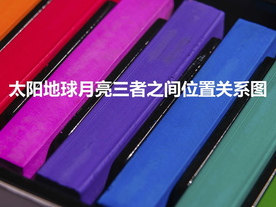 太阳地球月亮三者之间位置关系图