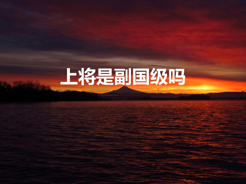 上将是副国级吗（上将军衔相当于什么级别干部）