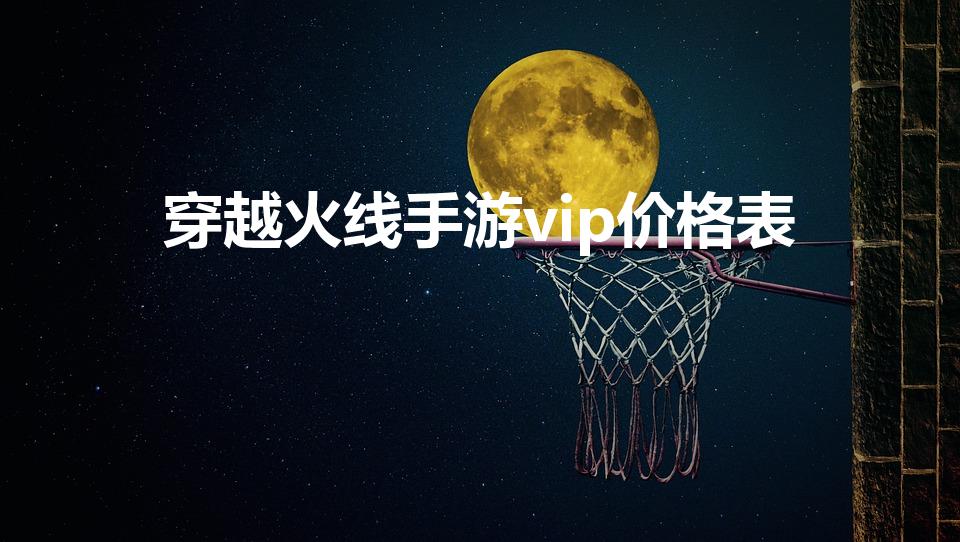 穿越火线手游vip价格表（CF手游V6要多少钱啊）