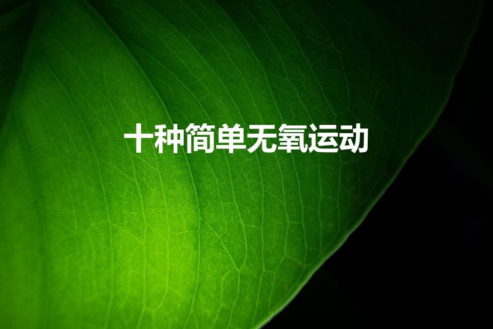 十种简单无氧运动（十大无氧运动有哪些 无氧运动的作用）
